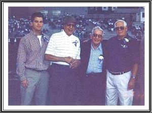 Walt Ligenza's grandson, Matt, Sam Pagano, Harry Fetterman, and Dick Jones